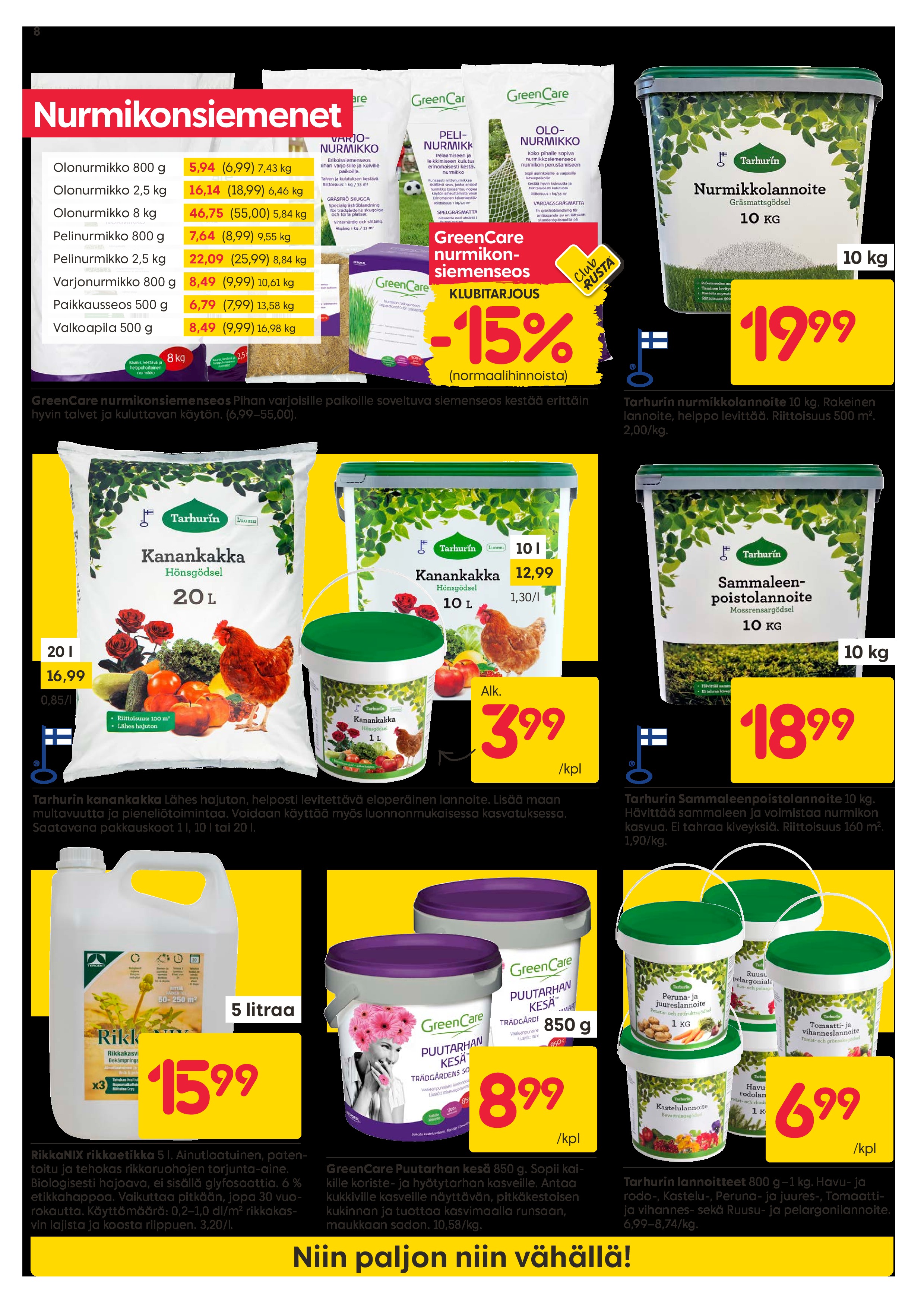 Rusta Rustattuja Hintoja sivu 8